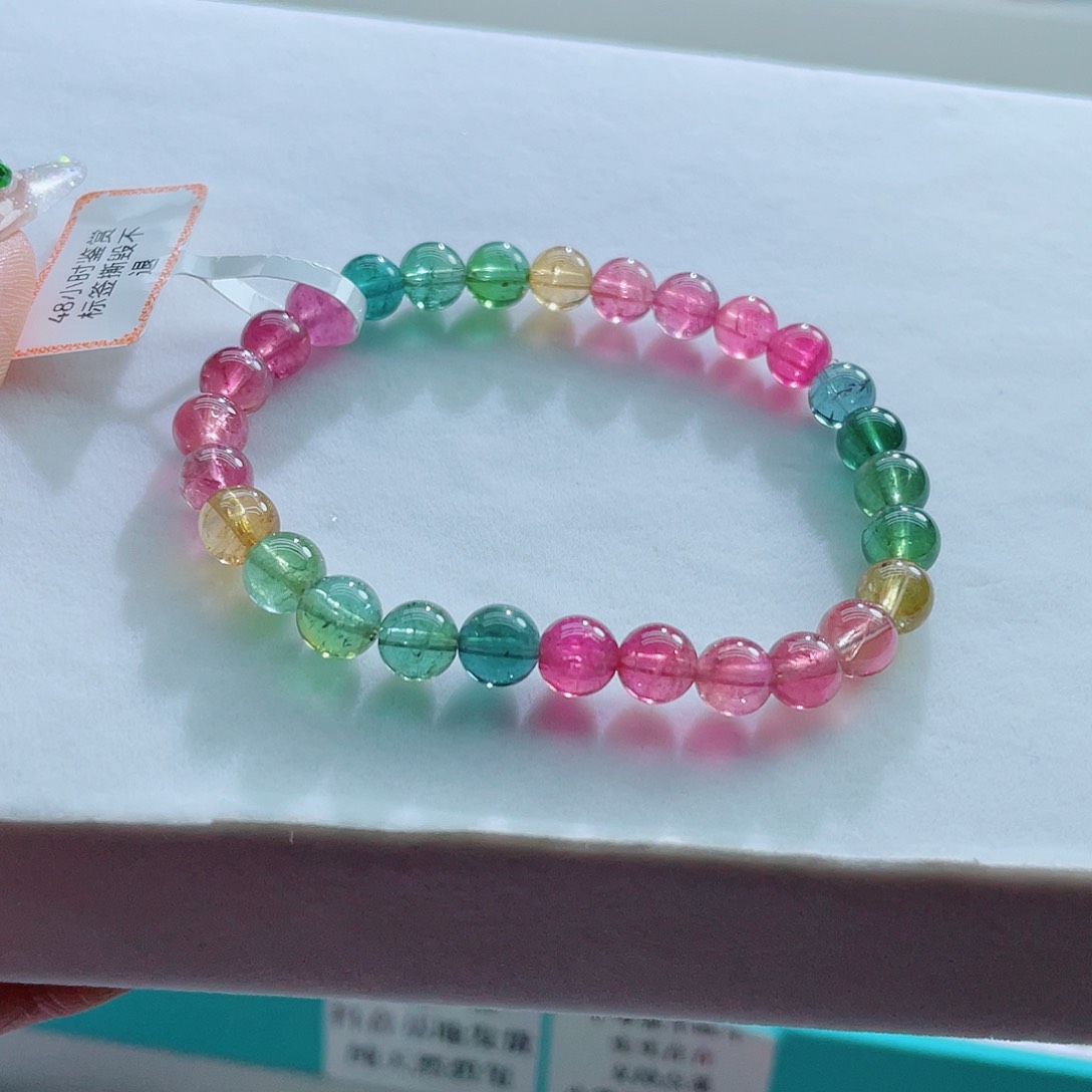 手链未镶嵌碧玺6.8mm左右