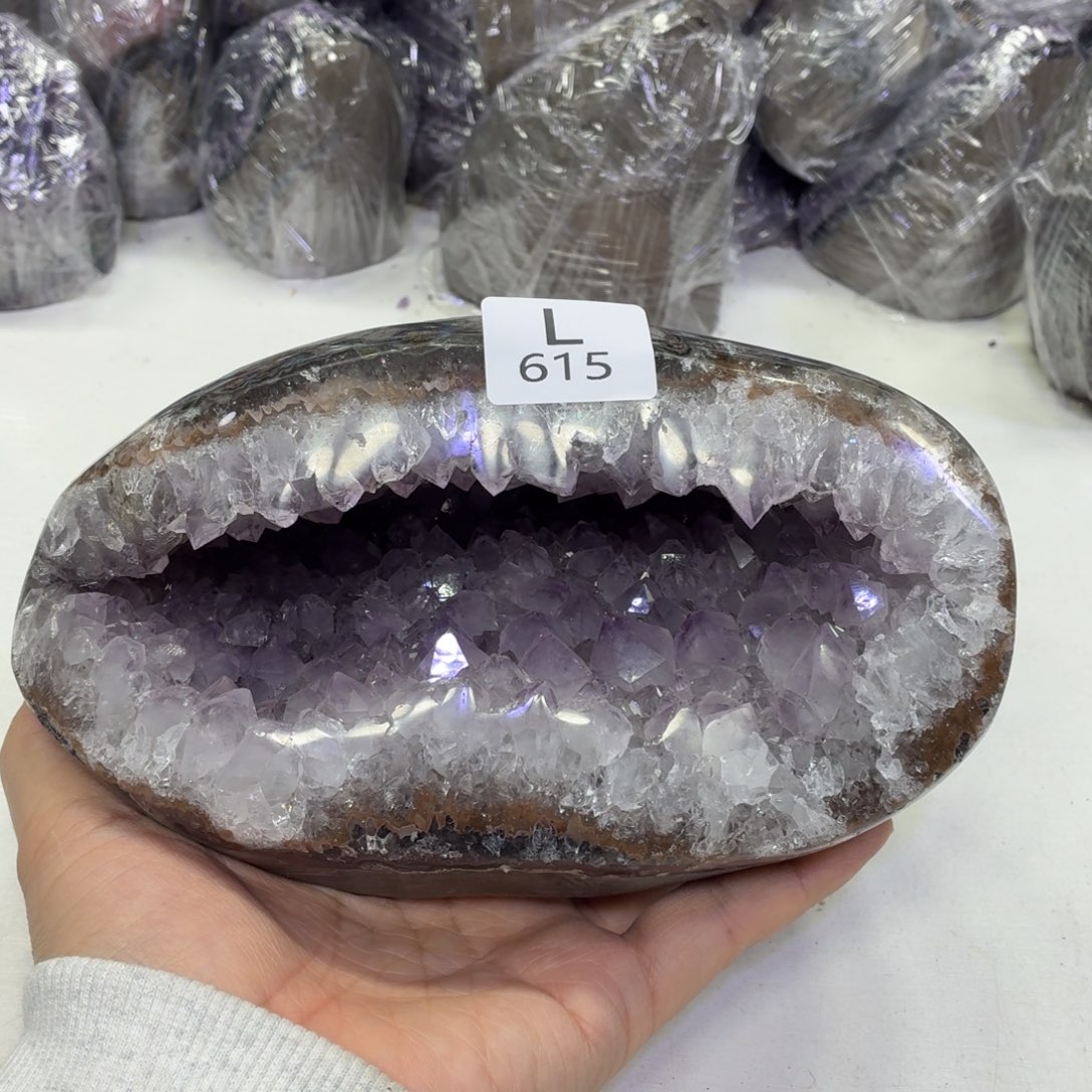 水晶未镶嵌摆件天然紫水晶