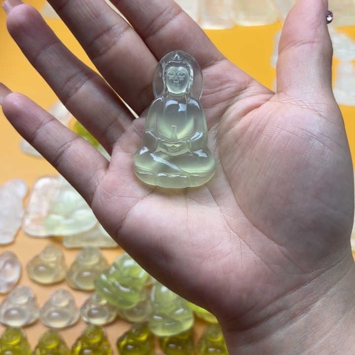 岫玉未镶嵌吊坠(赠链)天然岫玉素衣观音