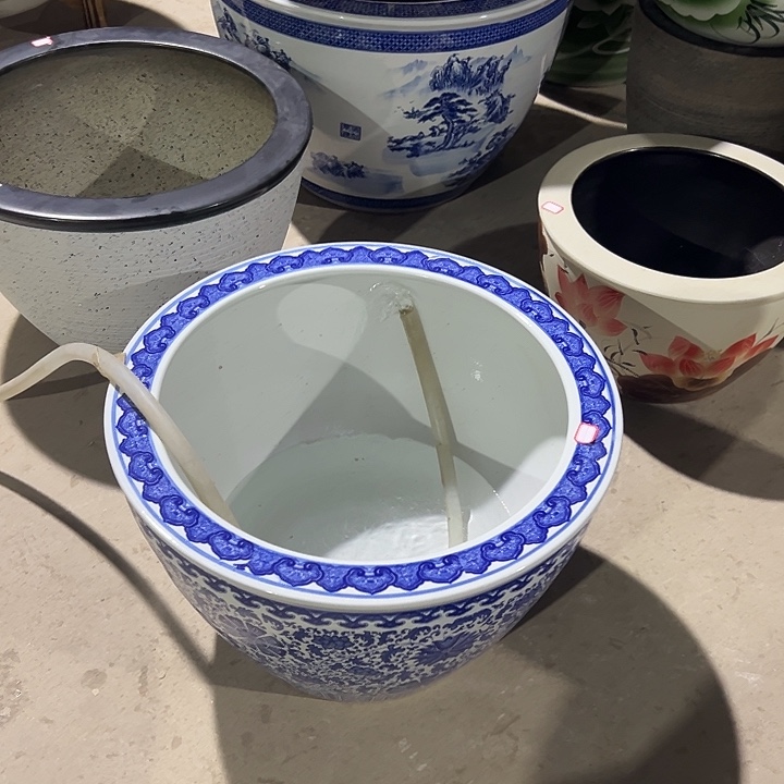 6***号景德镇陶瓷鱼缸直径52高度32