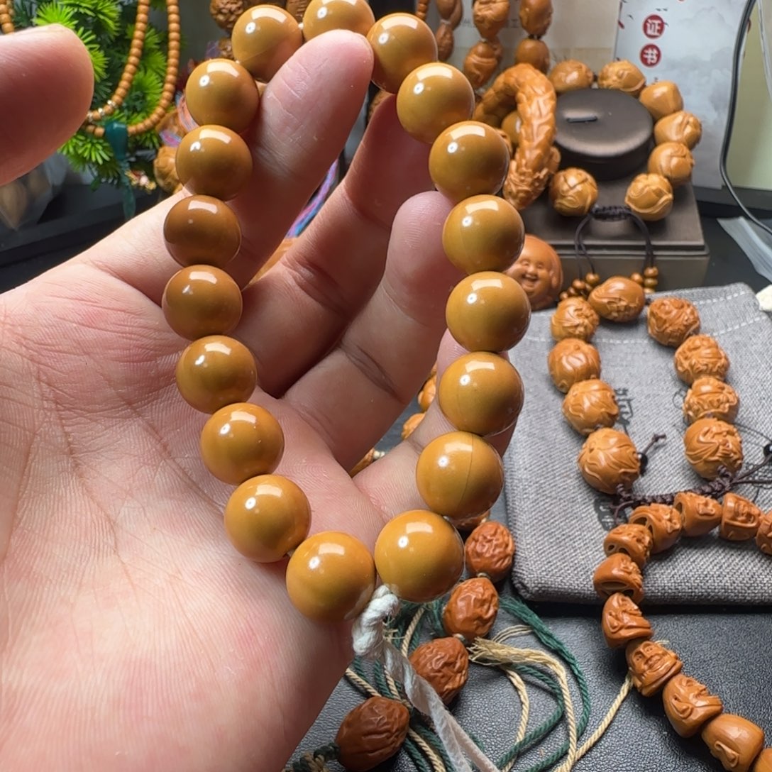 手串/手链橄榄核猴头光珠