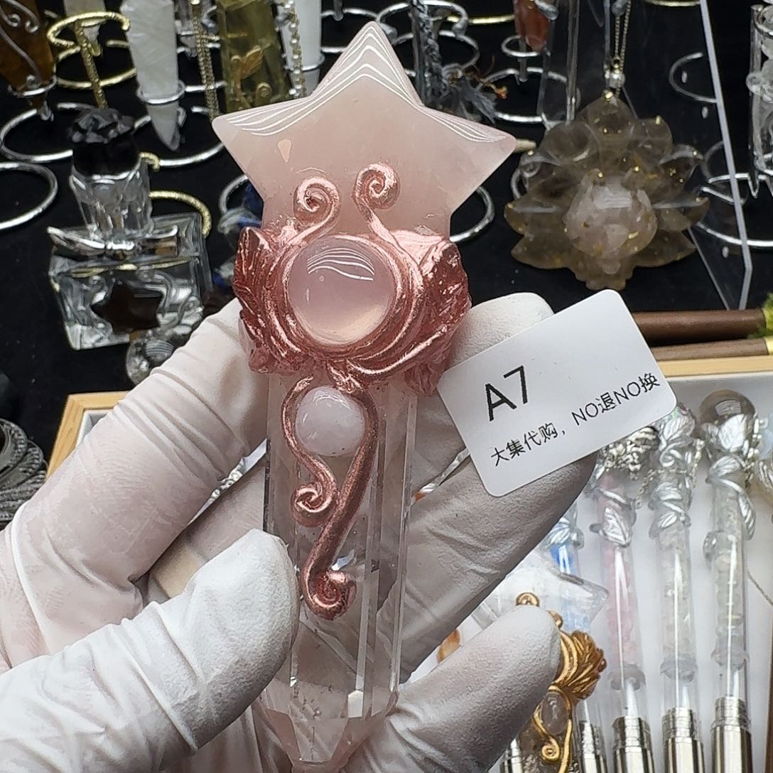 爱***使水晶未镶嵌颈饰7粉