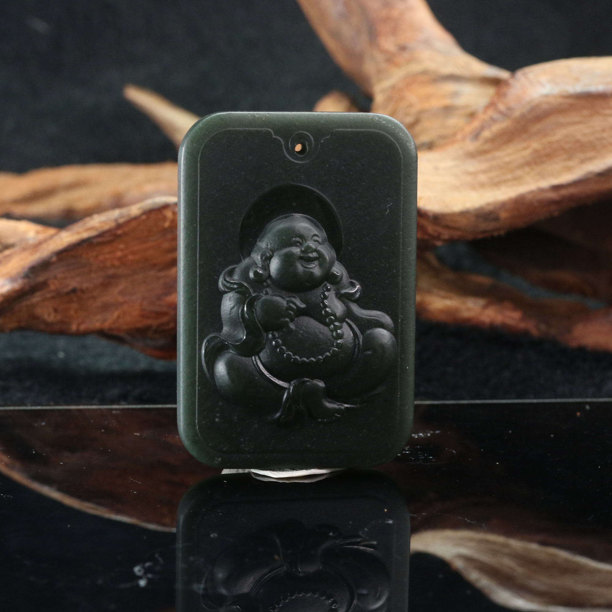 5和田玉塔青逍遥佛公/800285北京中保拍卖