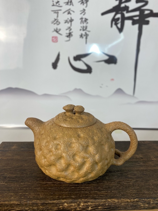 半手工段泥灵芝供春