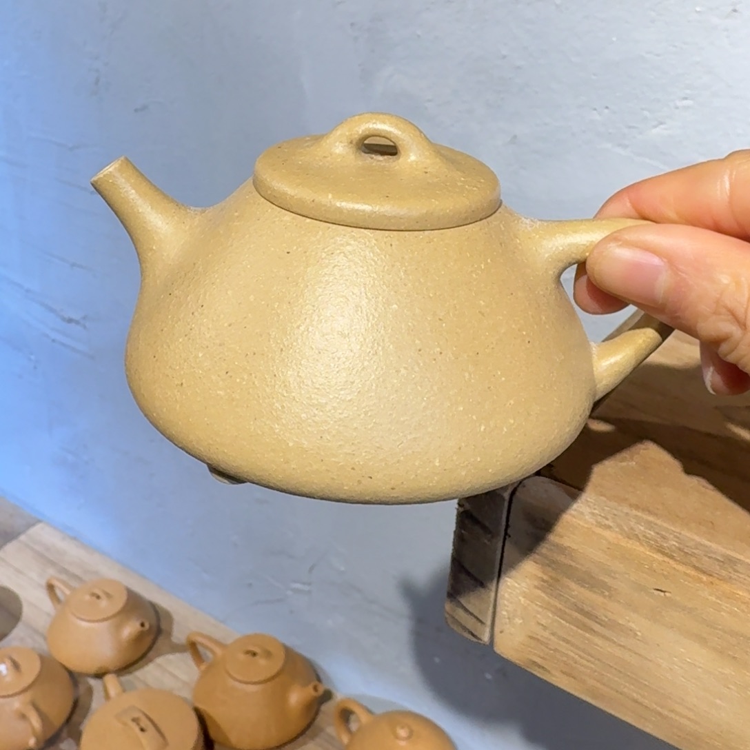 本山绿泥茶壶微瑕微瑕150毫升