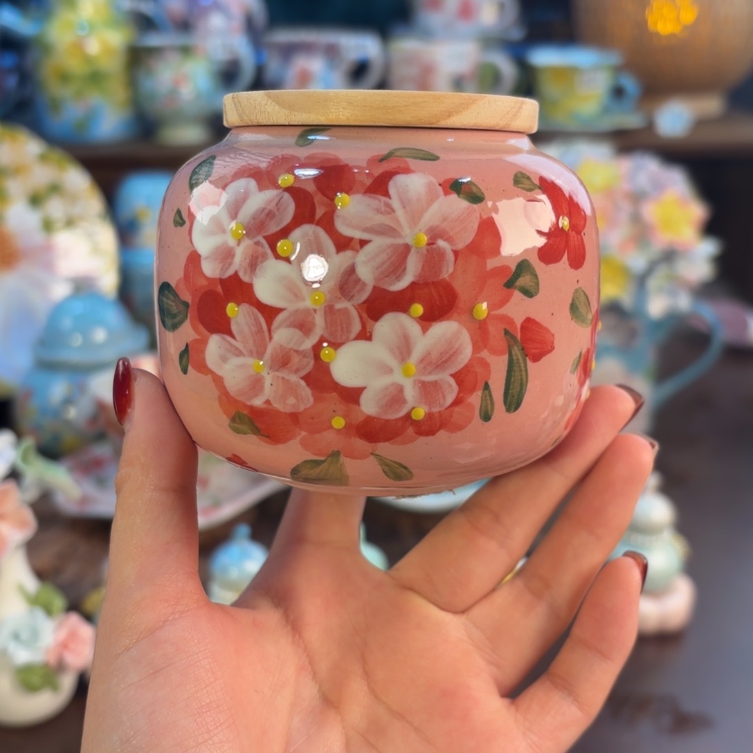 景德镇手绘高温釉下彩陶瓷茶具