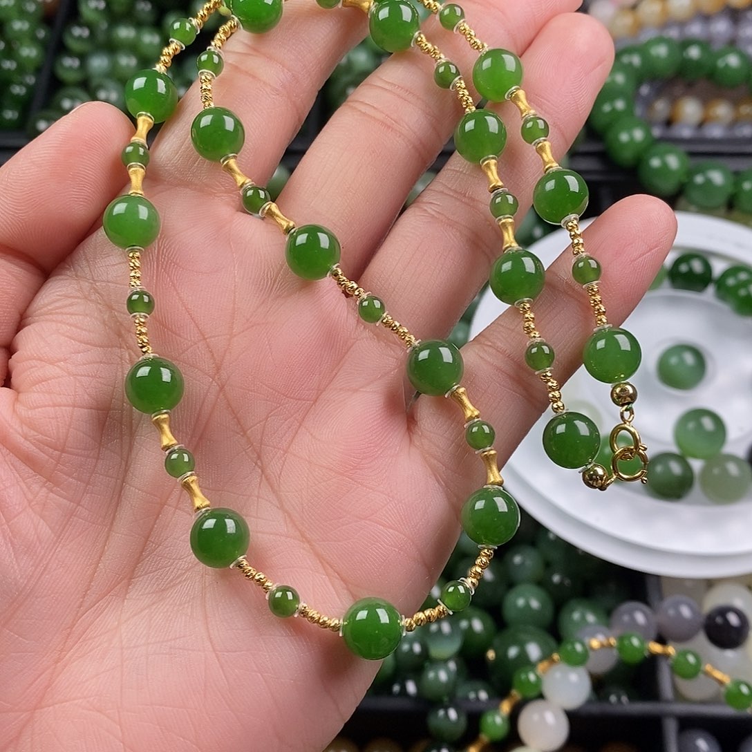 和田玉（碧玉）未镶嵌珠宝半成品