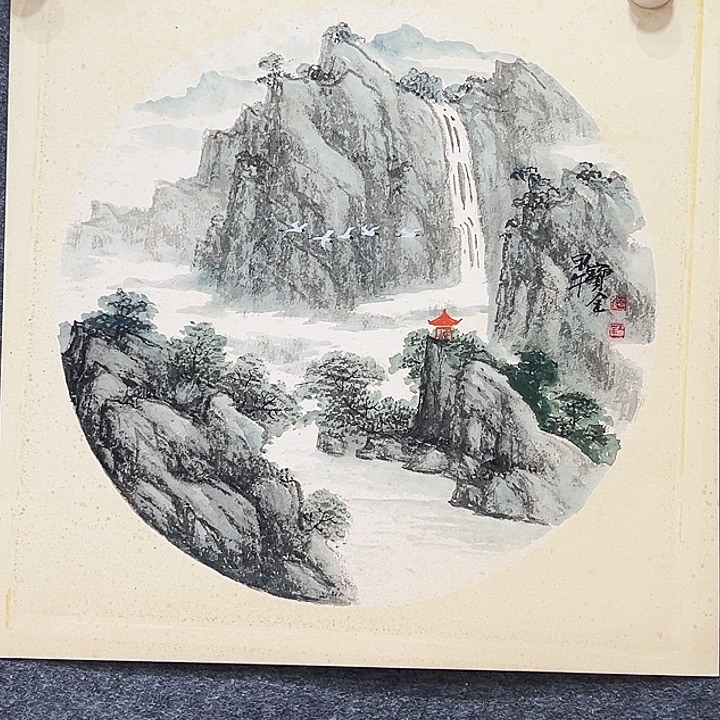 国画知鱼之乐纯手绘