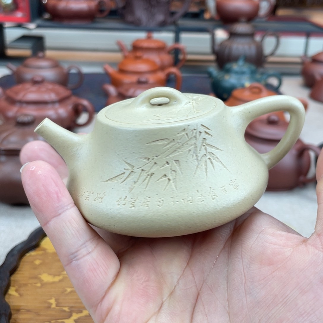 紫砂茶壶啧*啧保原矿手工壶的直播间，玩好料的进