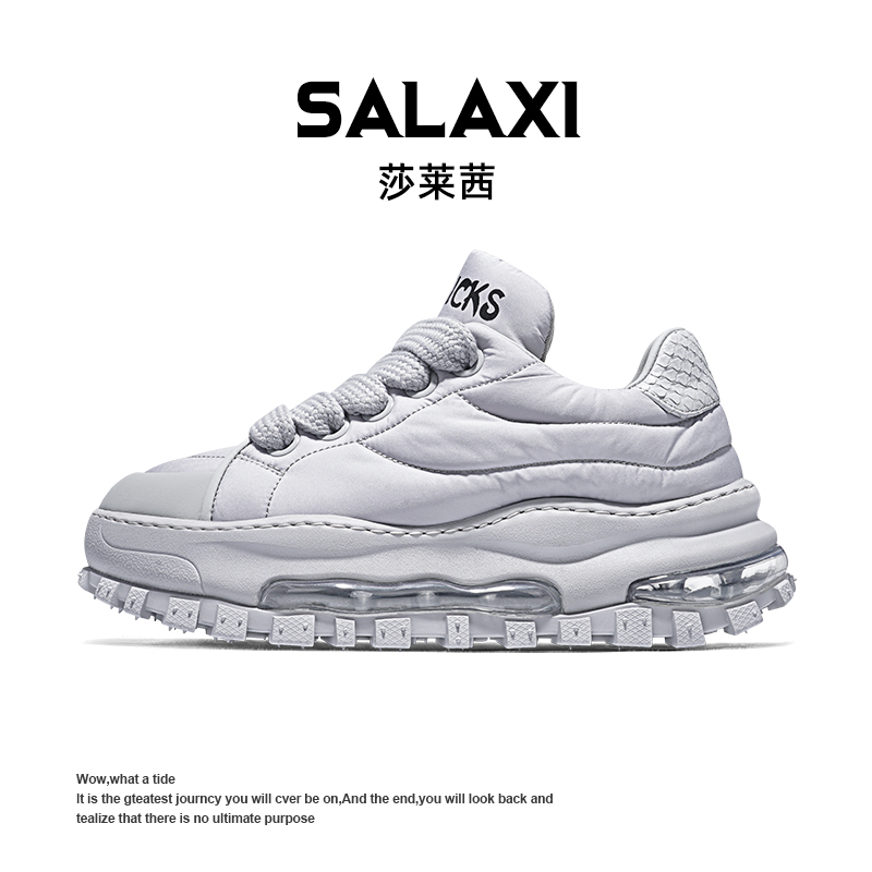 【双12】SALAXI/莎莱茜冬季新品朋克风痞帅高端保暖气垫男女鞋子