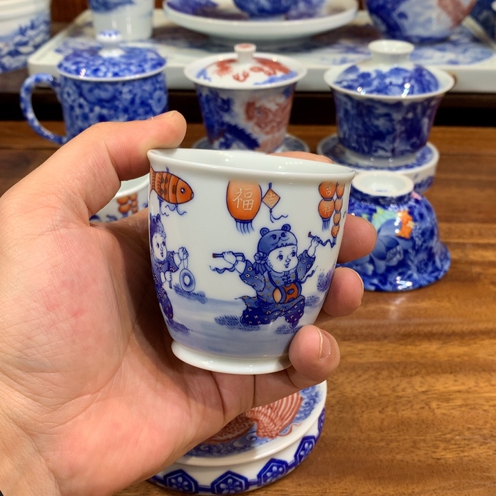 晓剑窑 五子舞龙图