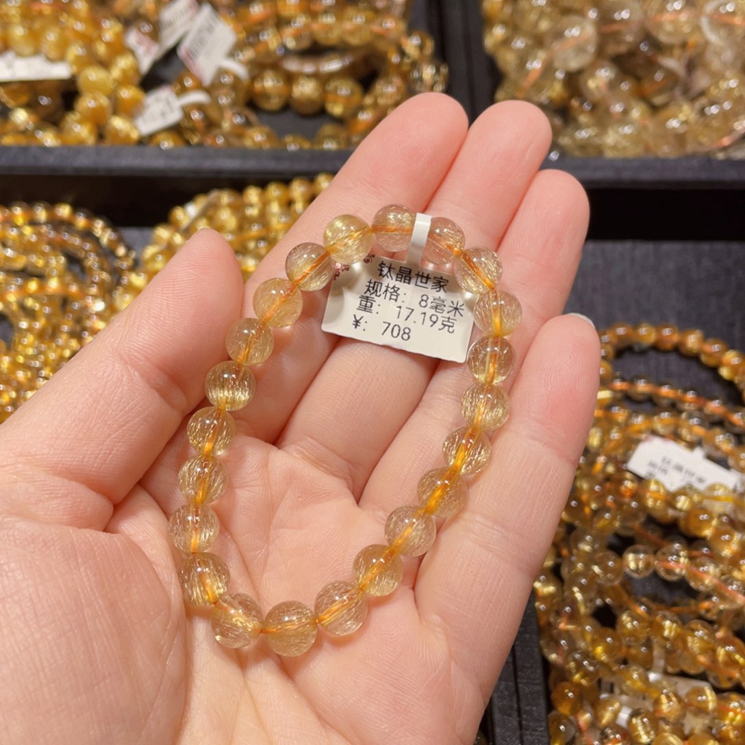 水晶手链未镶嵌许*天然水晶手链