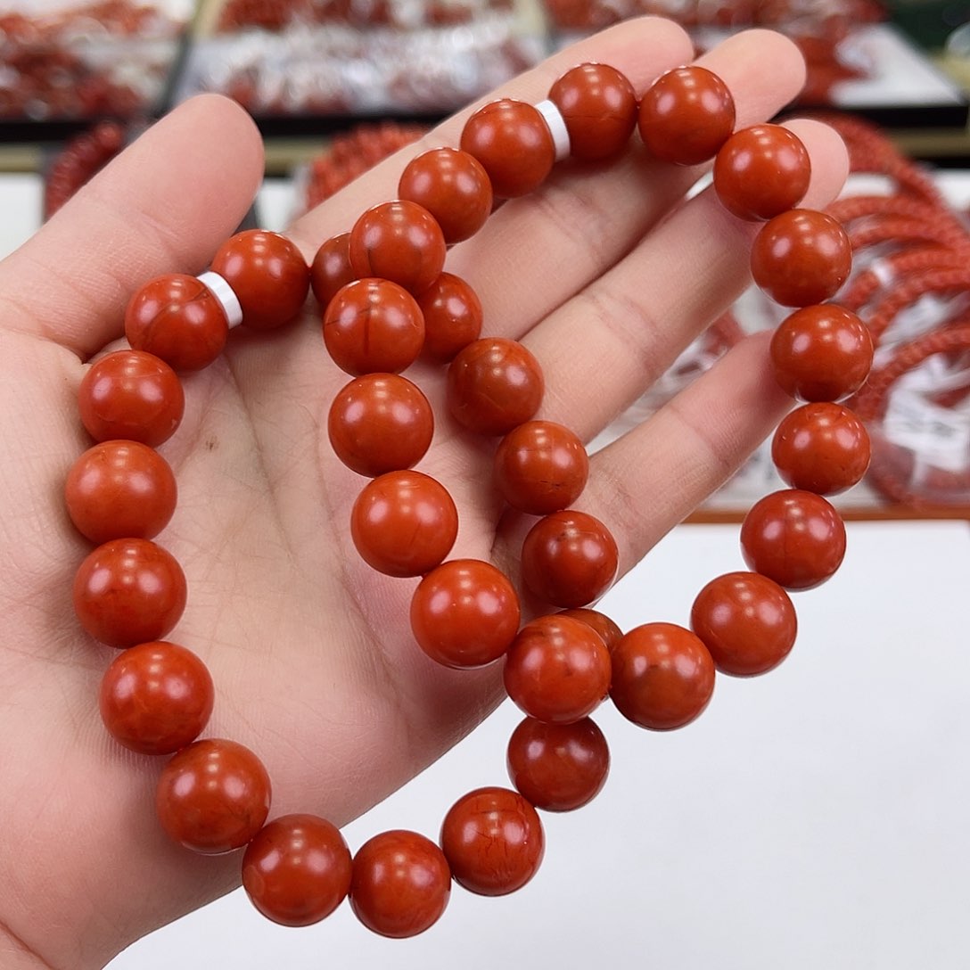 南红玛瑙保山单圈12mm未镶嵌