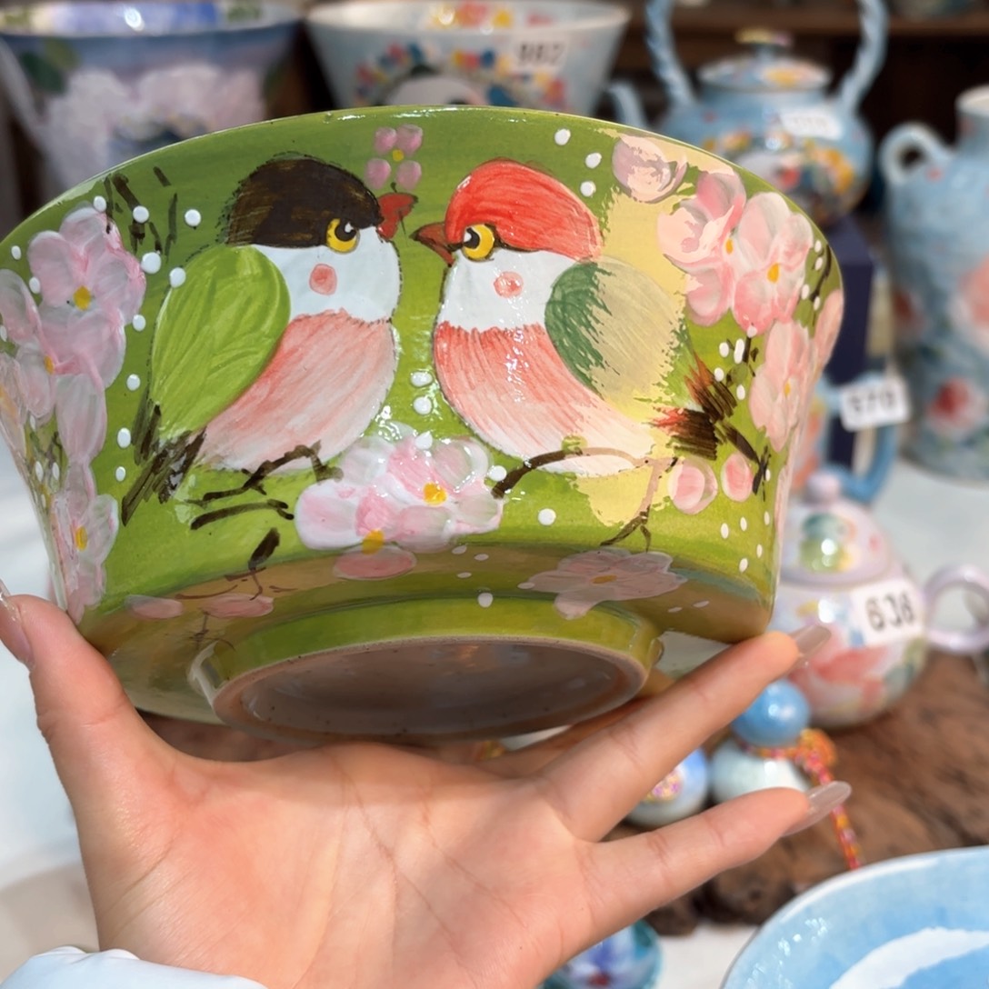 景德镇手绘高温釉下彩陶瓷茶具