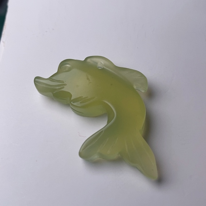 蛇纹石玉掉坠未镶嵌