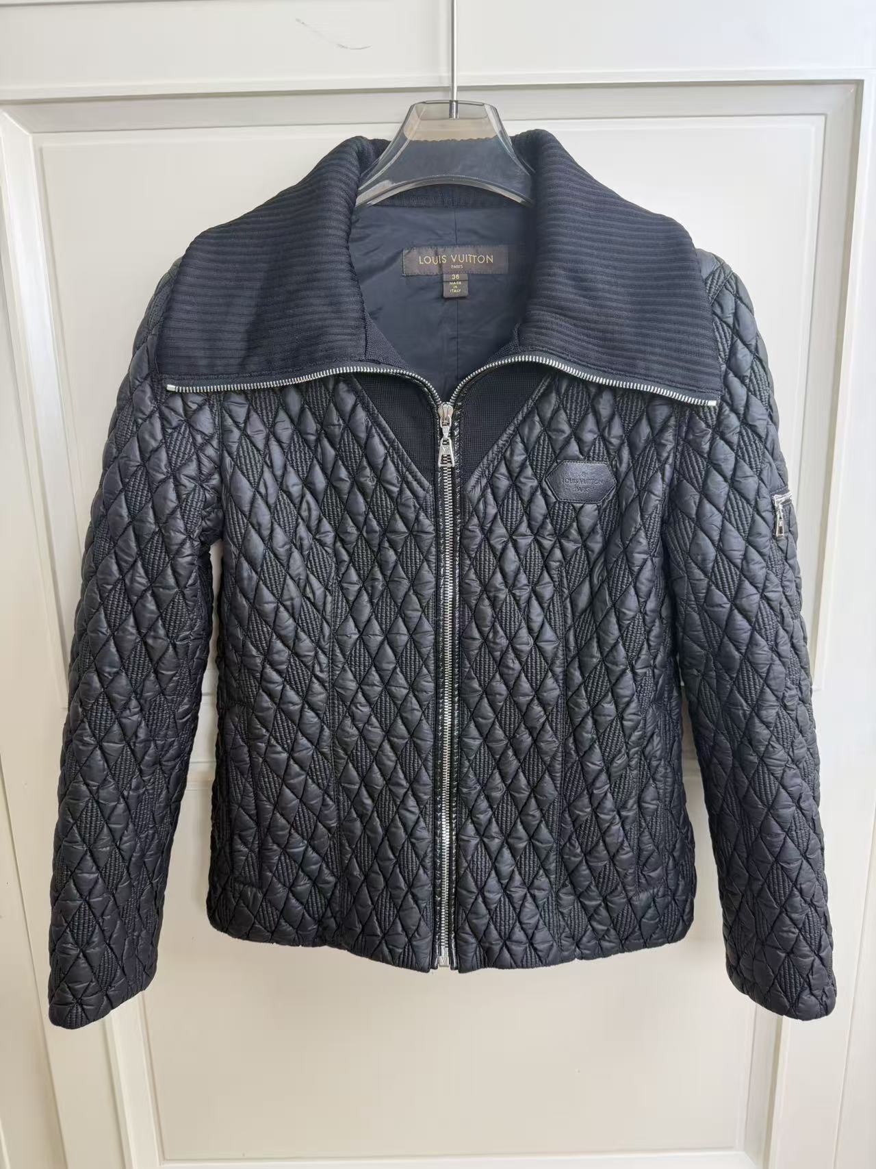 95新 LouisVuitton/路易威登 短款翻领薄棉外套36码