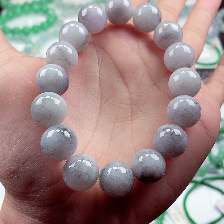 翡翠手链未镶嵌卡13+