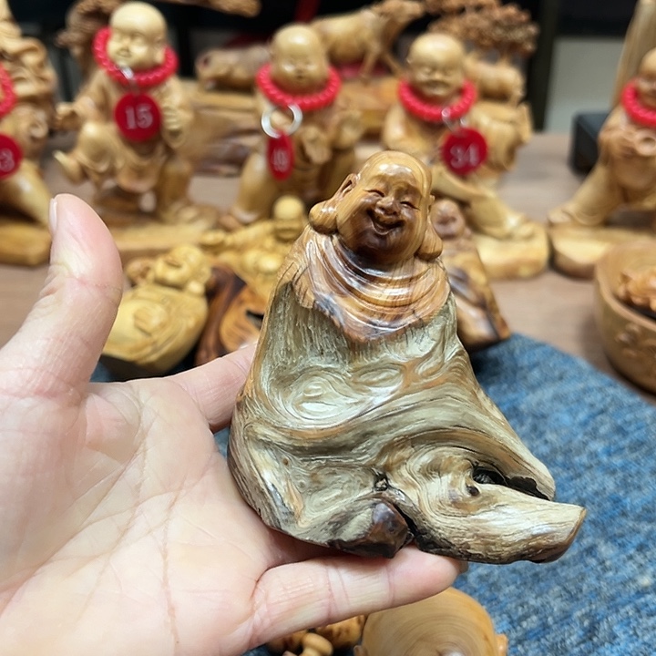 柏木太行崖柏手把摆件