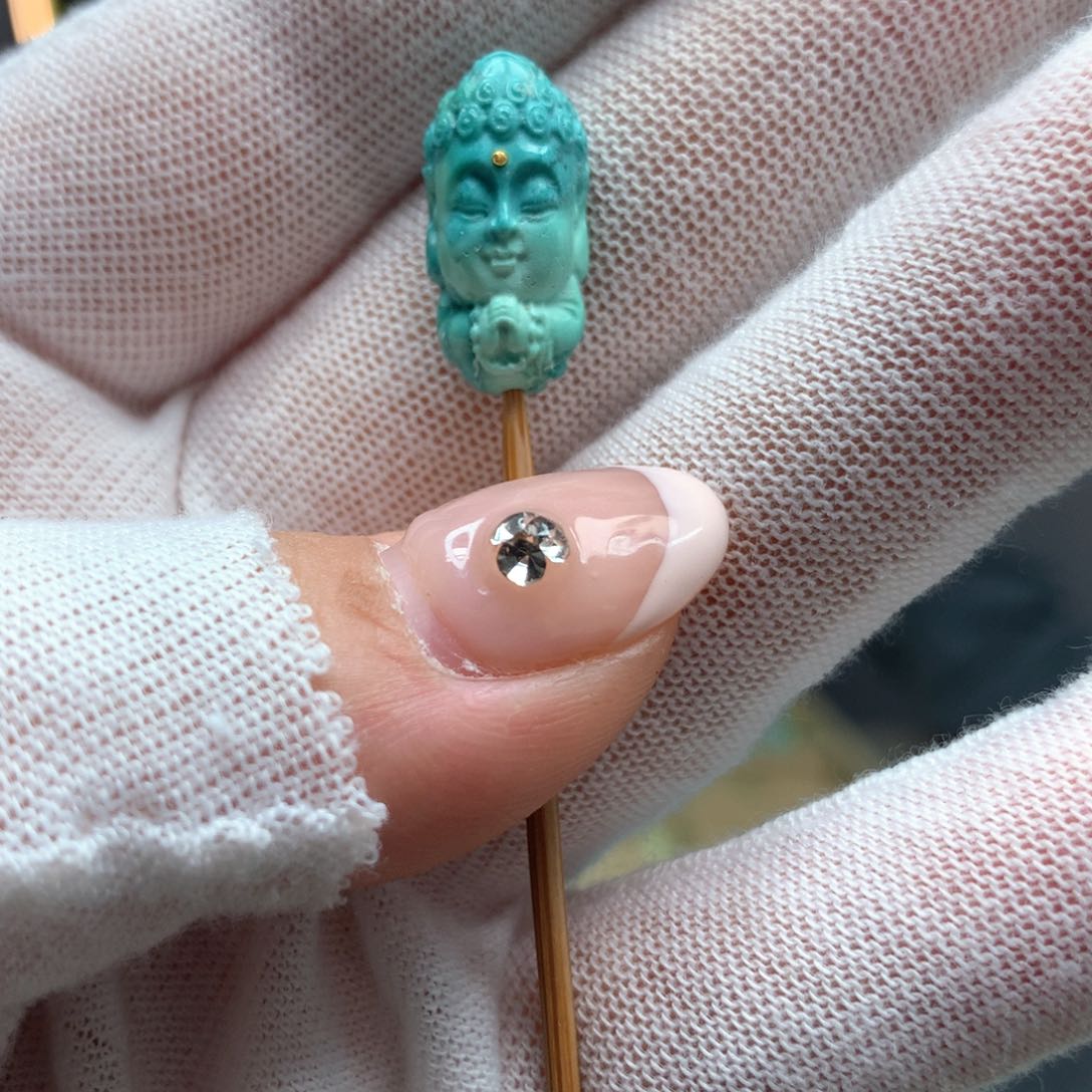 绿松石未镶嵌挂件