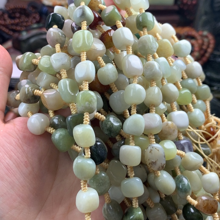 岫岩河磨玉（透闪石质玉）手把未镶嵌
