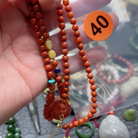 白玉菩提吊坠青*瓷吊坠