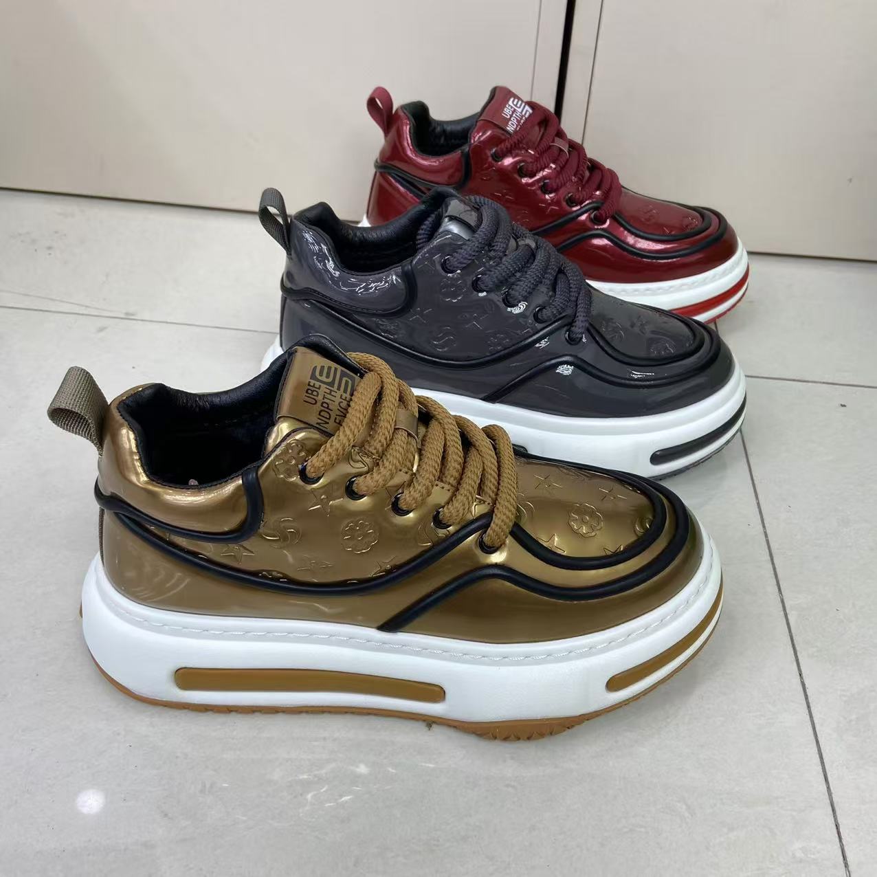 【6851棉】2024冬男士休闲百搭透气舒适潮鞋厚底潮流时尚鞋子