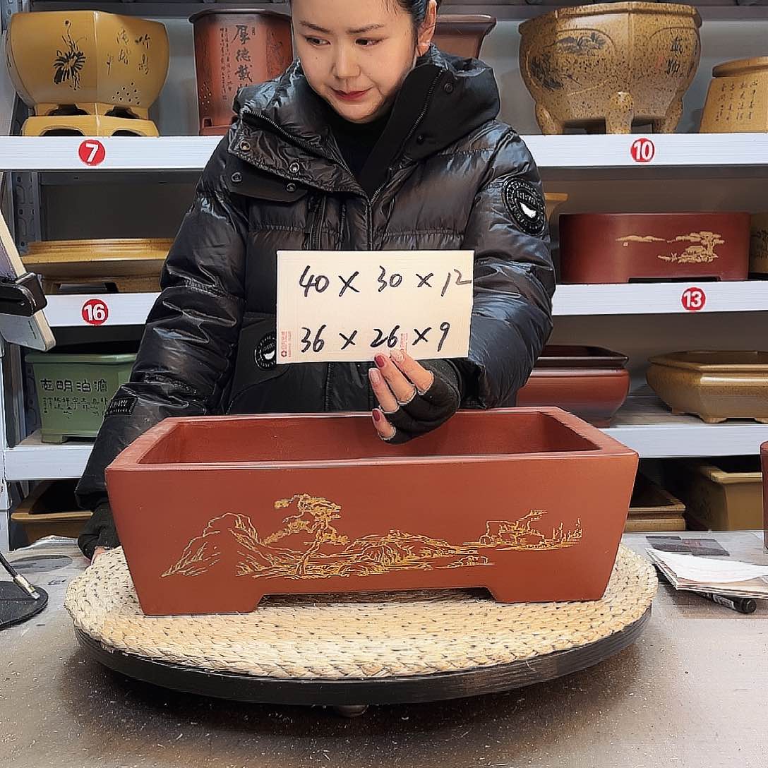 紫砂花盆紫砂花盆