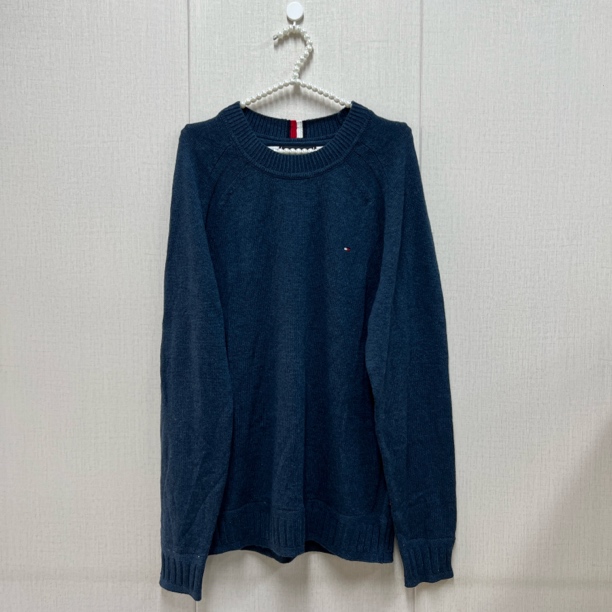 tommy hilfiger/汤米 to174 蓝色针织毛衣 时尚百搭