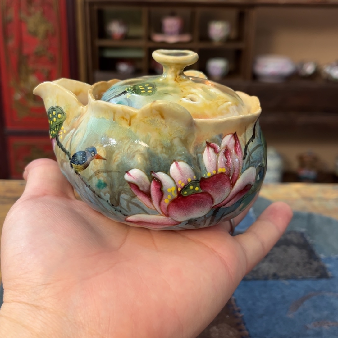 柴烧手工手绘陶瓷