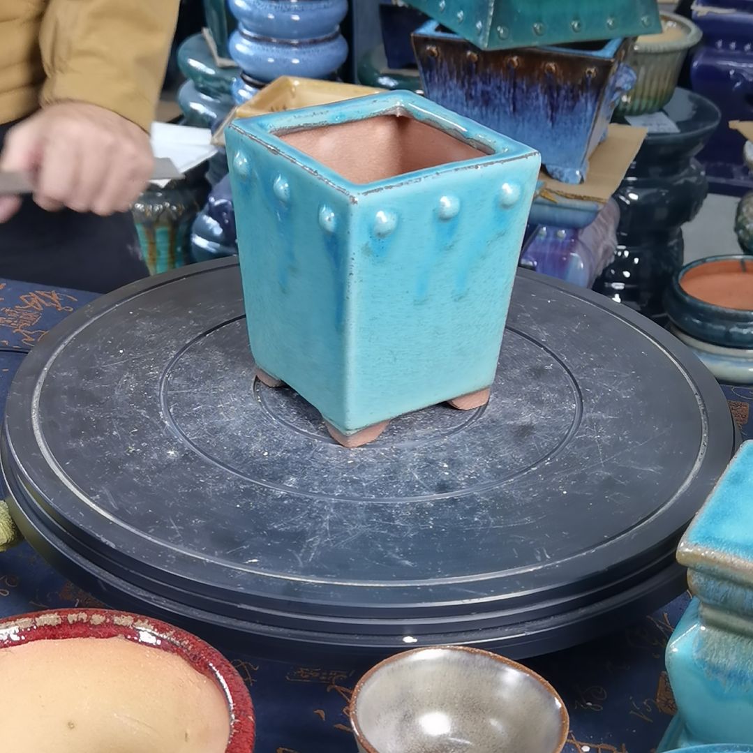 1内口9.5深13.5石湾花盆默认微瑕