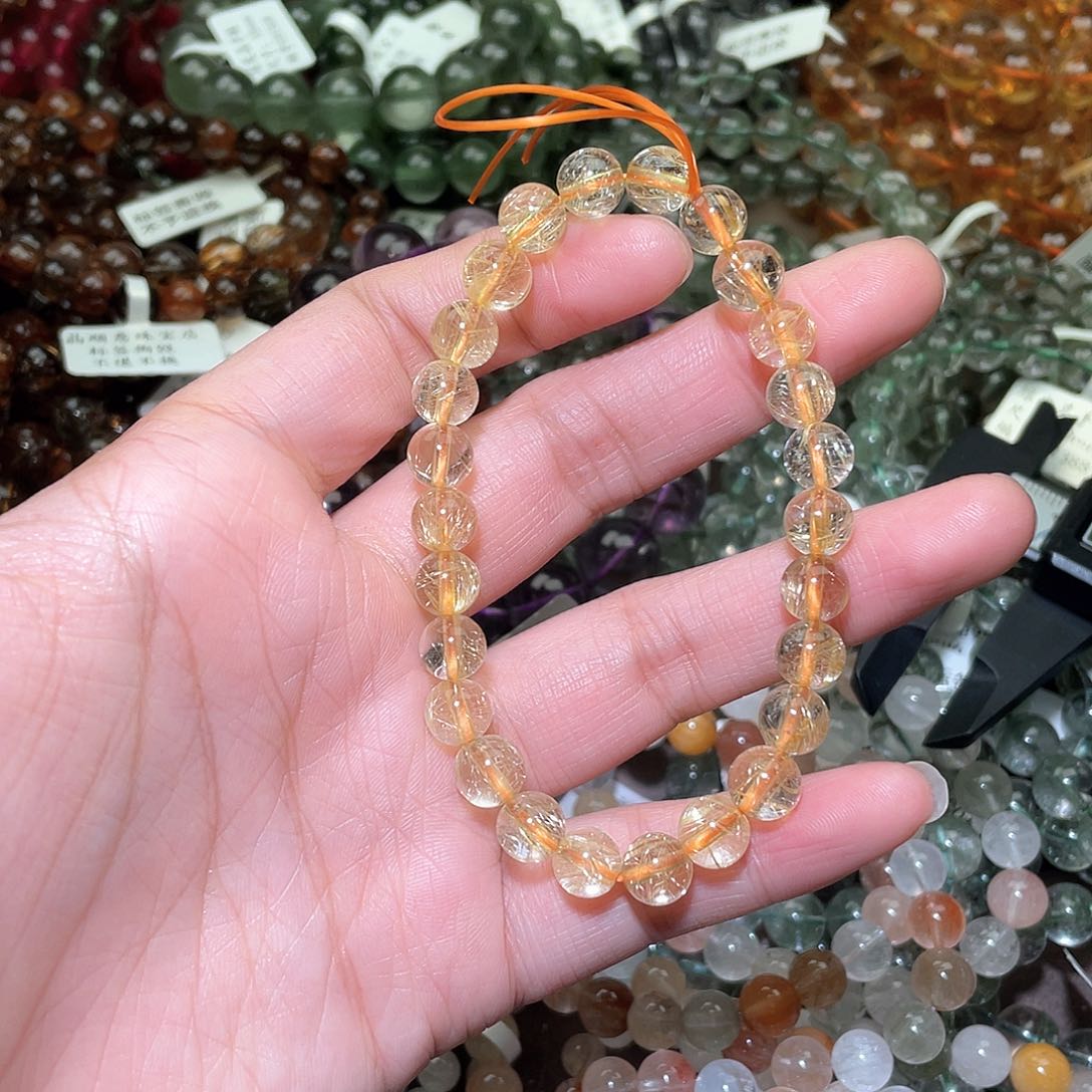 水晶手链未镶嵌小***你水晶