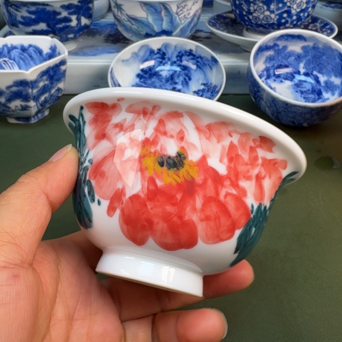 陶景德镇纯手绘茶具圆圆245