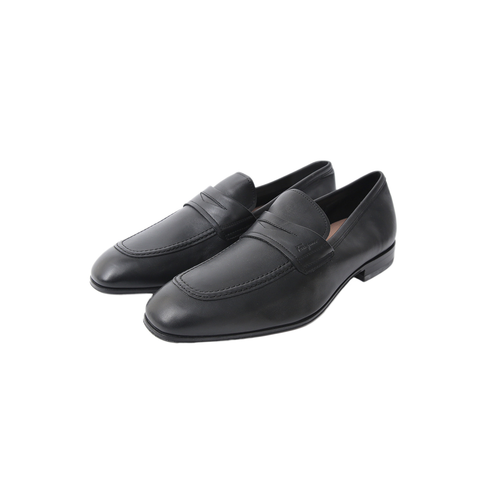 99新 FERRAGAMO/菲拉格慕 男皮鞋黑色 39码 P242984839