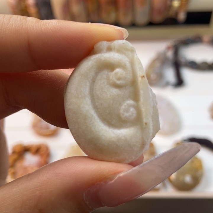 硅化玉吊坠(不含链)未镶嵌4号链接