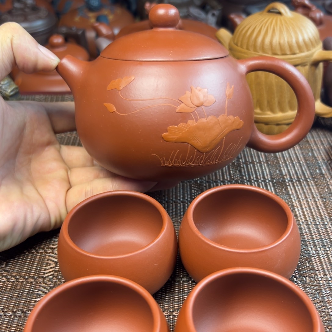 紫砂茶壶宜兴原矿紫砂壶350毫升容量