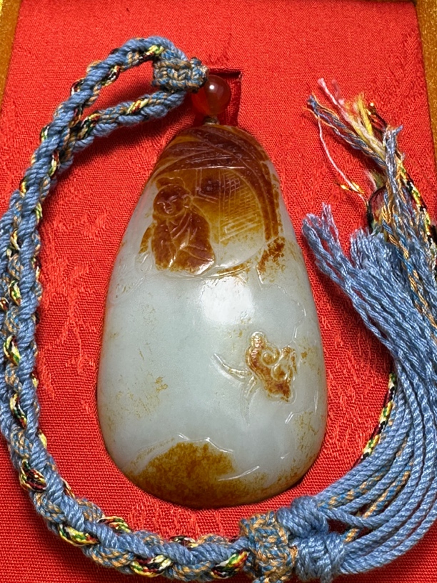 和田白玉把件吊坠挂件