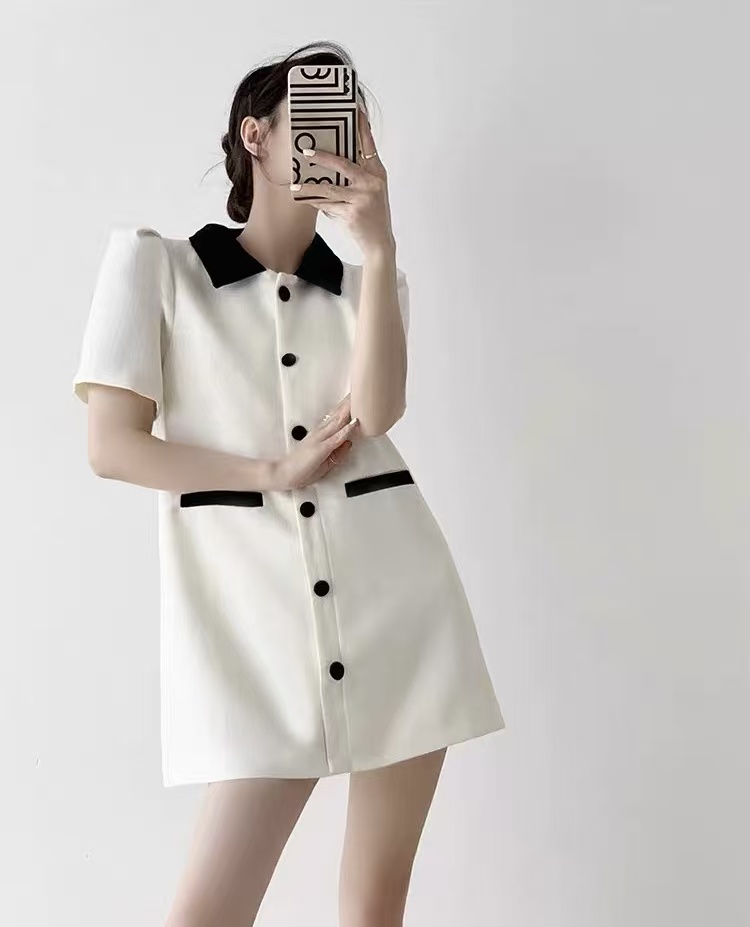 【轻奢•简ZD】NN2365-时尚女装设计感小香风连衣裙休闲百搭气质百搭