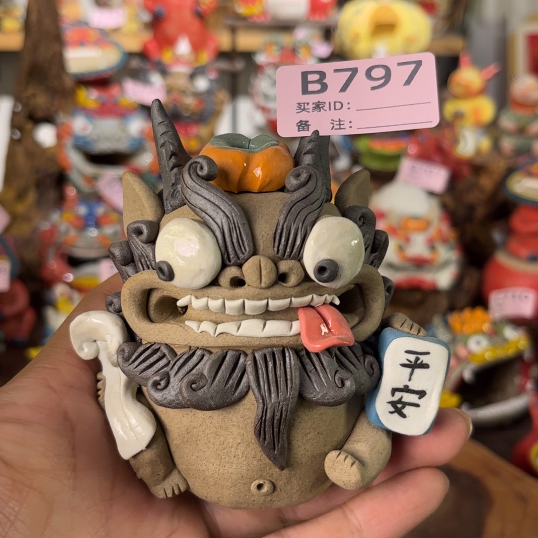 泥塑纯手工茶宠摆件