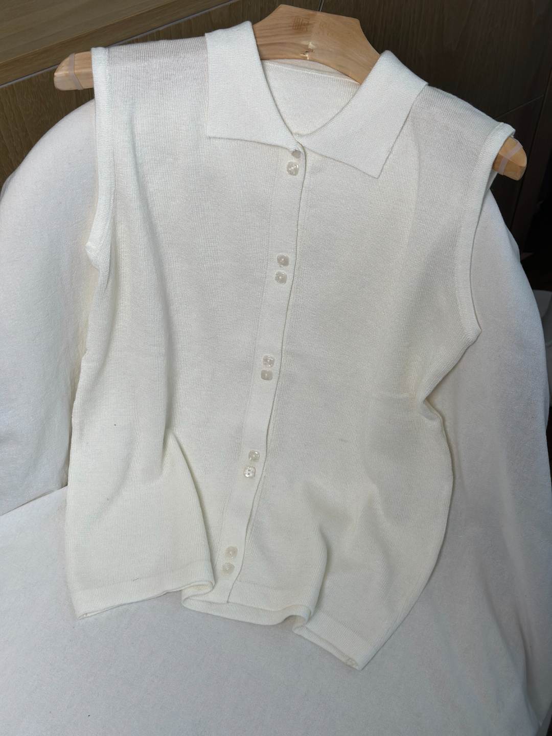 【欧琲】P014#夏季纯色翻领两粒扣开衫