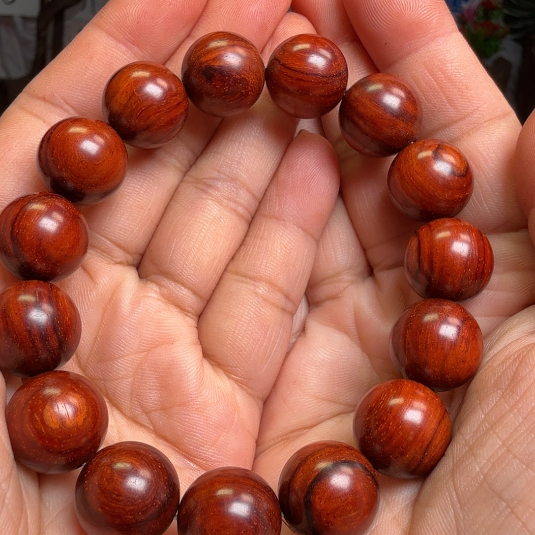 檀香紫檀（小叶紫檀）手串1.5泥料高油密