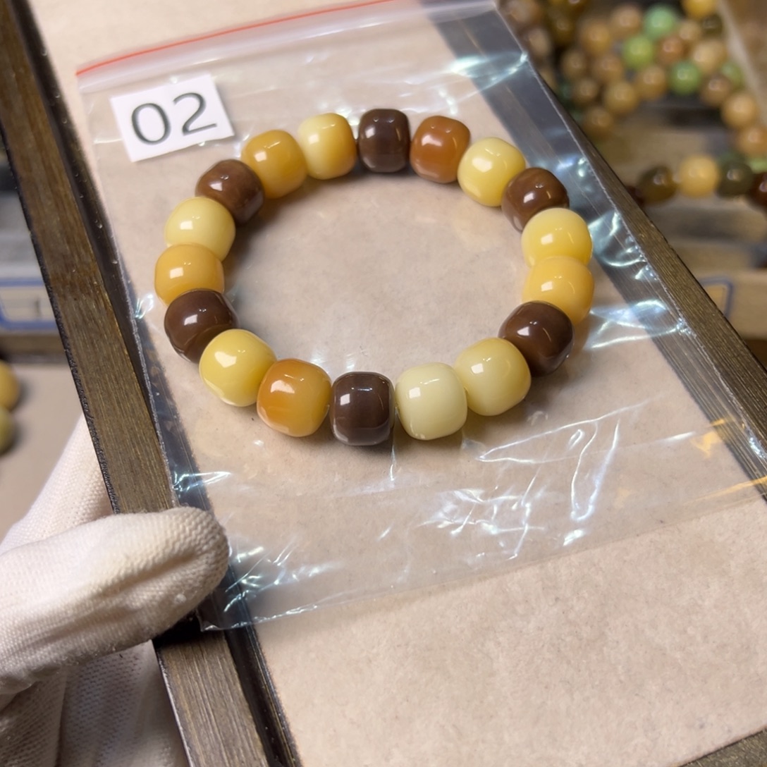 汤****菩提根/象牙果手串2号栗子太妃汉堡卡13+