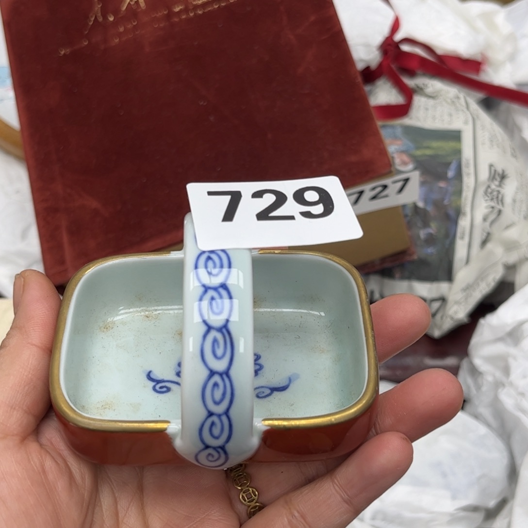 瓷片摆件工艺品摆件666 