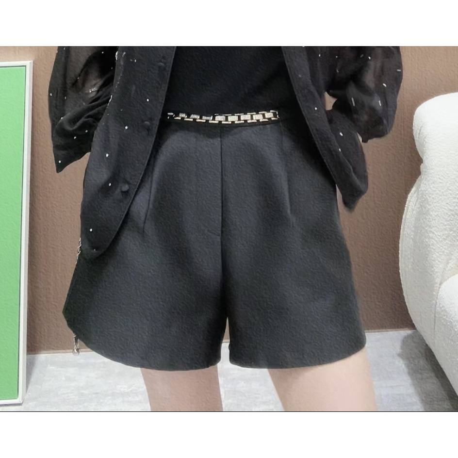 【镶钻链条】CHUN家百搭夏季气质显瘦短裤