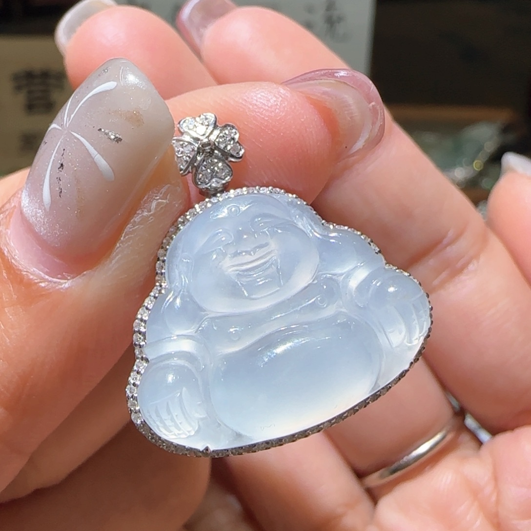 【闪购商品】翡翠颈饰18K金镶嵌缅甸