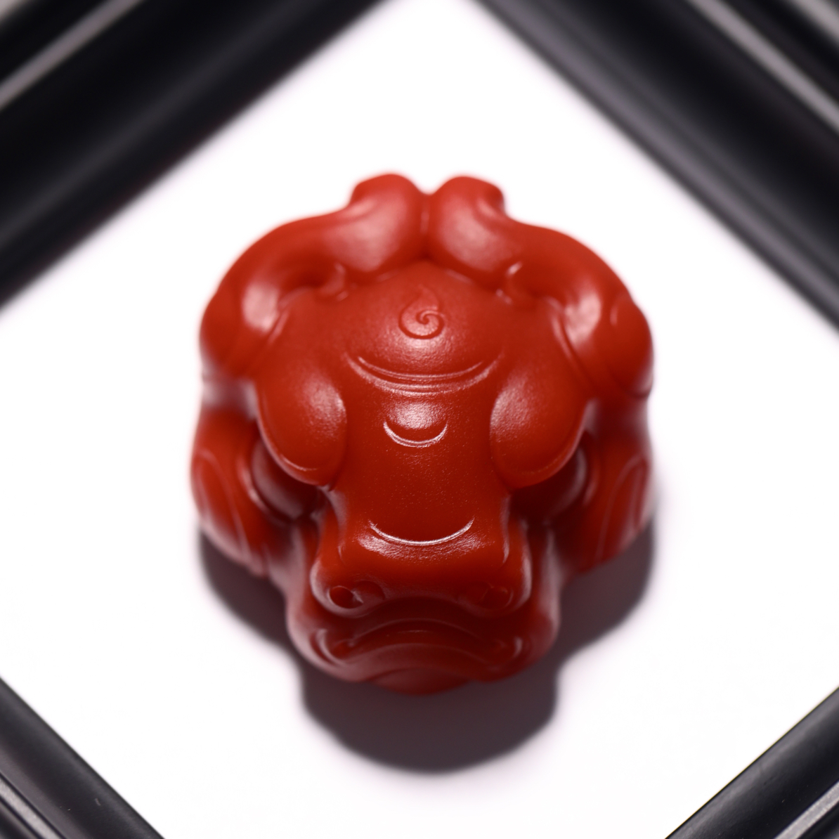 《已结缘》勿拍南红纯色红牛