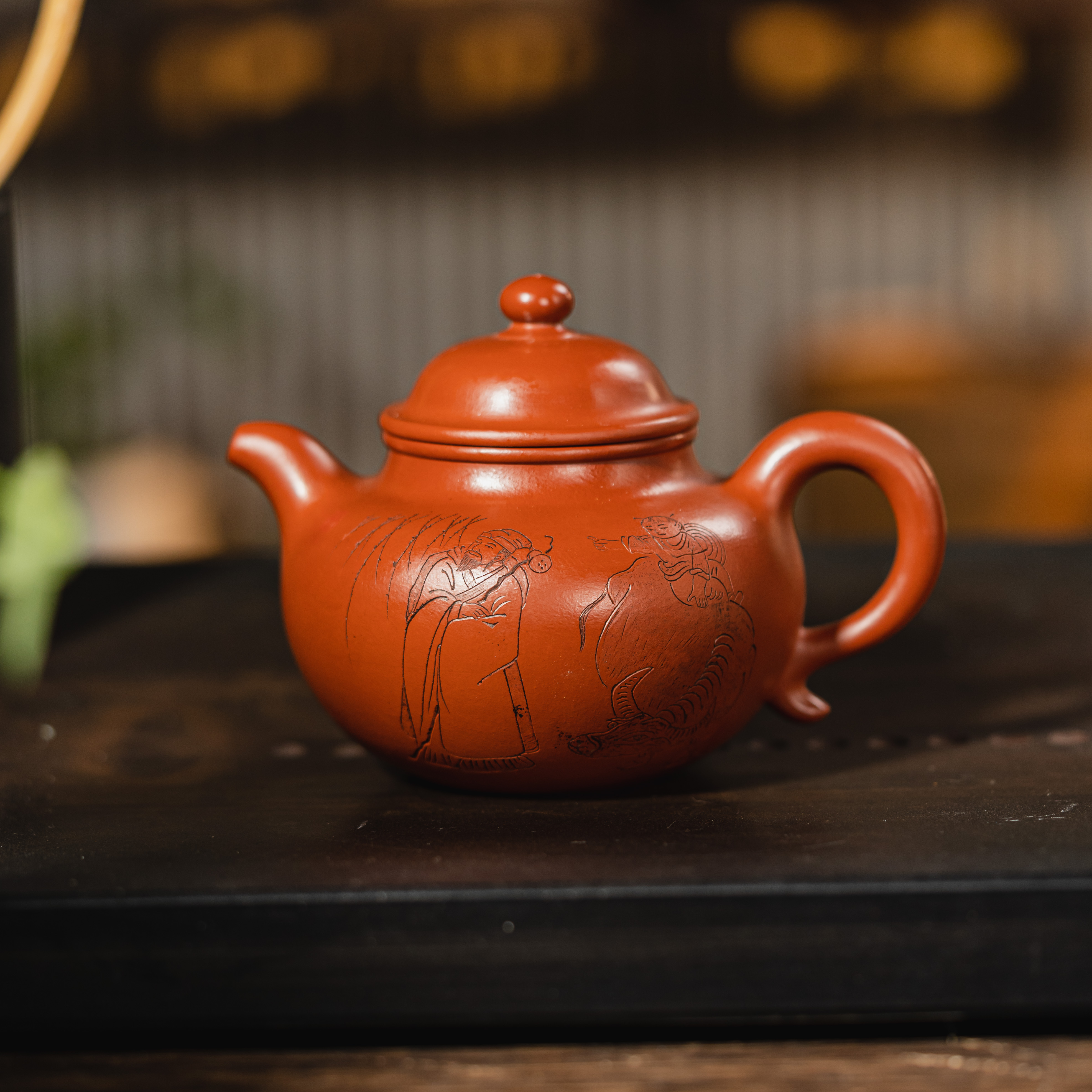 YL-017  宜兴手工紫砂 莲子