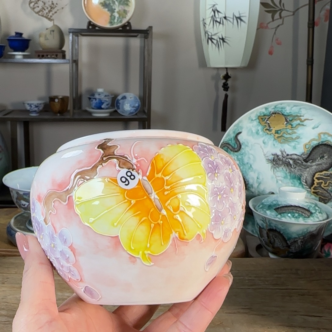 杯景德镇陶瓷柴烧多人