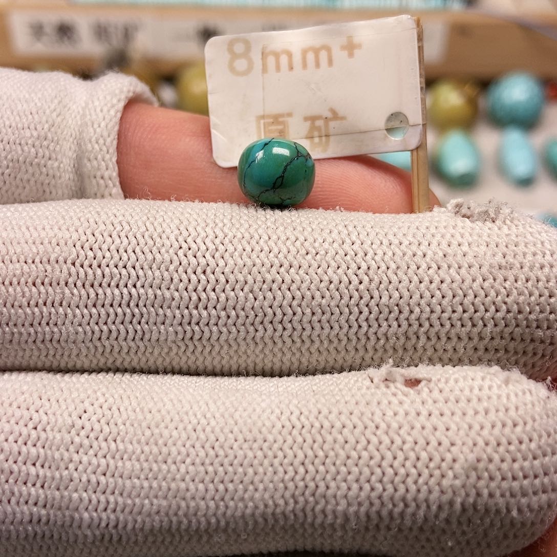 未镶嵌绿松石珠宝半成品