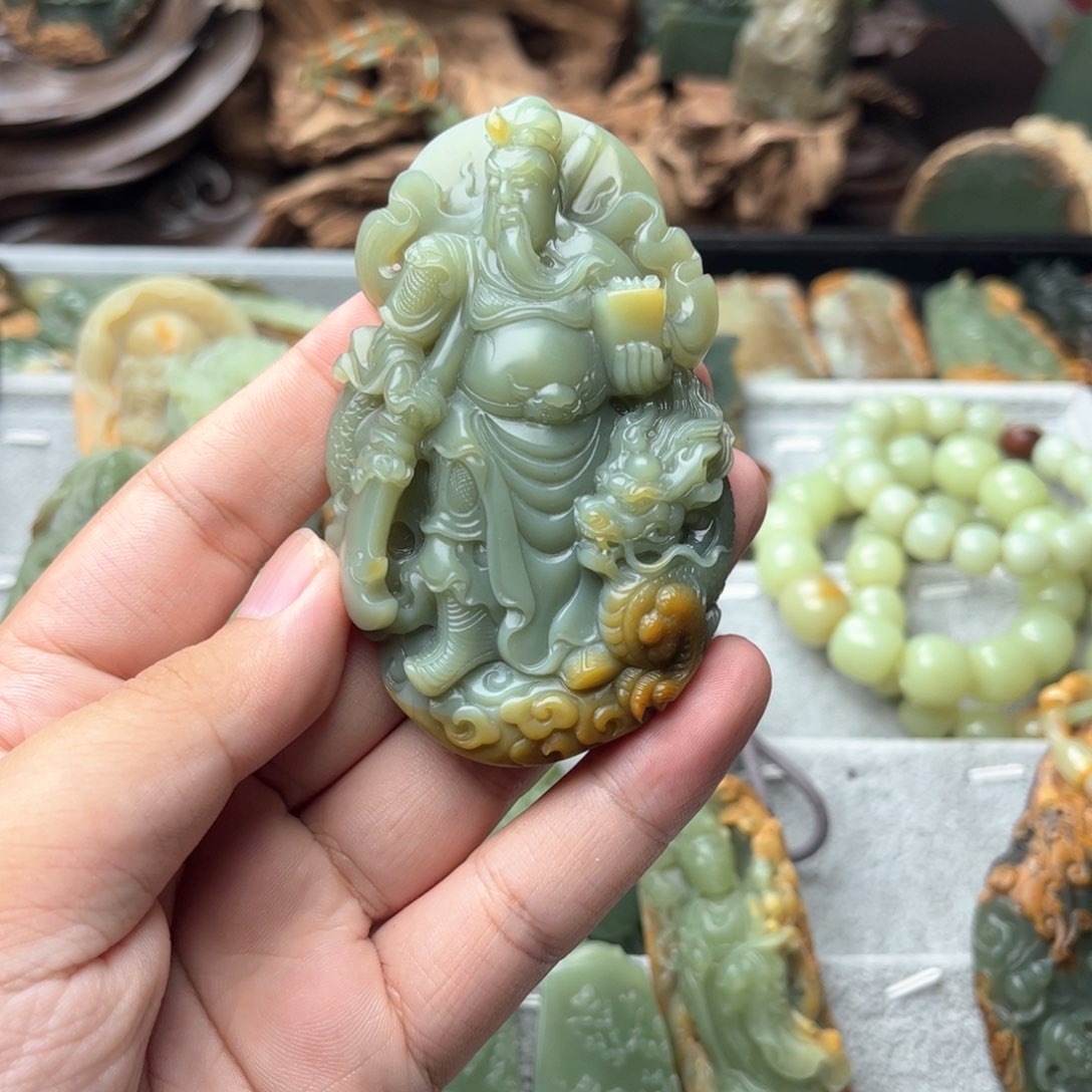 岫岩河磨玉（透闪石质玉）吊坠未镶嵌皖**林