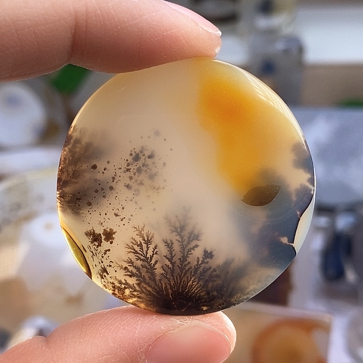 玛瑙/玉髓颈饰足银镀金镶嵌